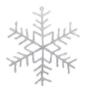 PLASTIC LGE SNOWFLAKE STRAIGHT