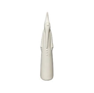 CERAMIC WHITE PENCIL SANTA SML
