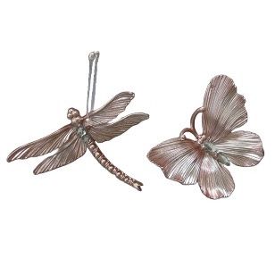 ACRYLIC B/FLY DGN/FLY PINK 2AS