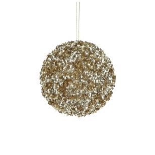 STYRO BEADED SEQUIN BALL CHMPGNE SML
