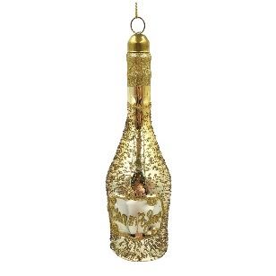 GLASS CHAMPAGNE BTTLE DEC