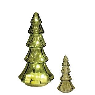 GLASS LED SAGE TABLE TREE SML