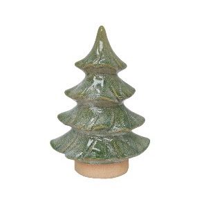 CERAMIC GREEN XMAS TREE SML
