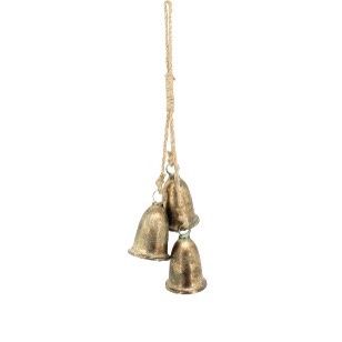 ROPE METAL BRONZE 3 BELL DROP