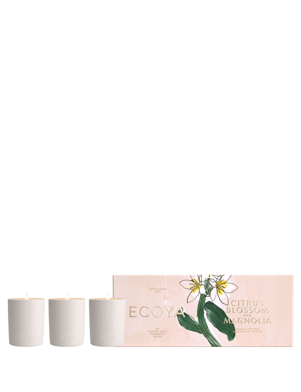 Mother&#39;s Day Mini Candle Trio Gift Set - Citrus Blossom &amp; Magnolia