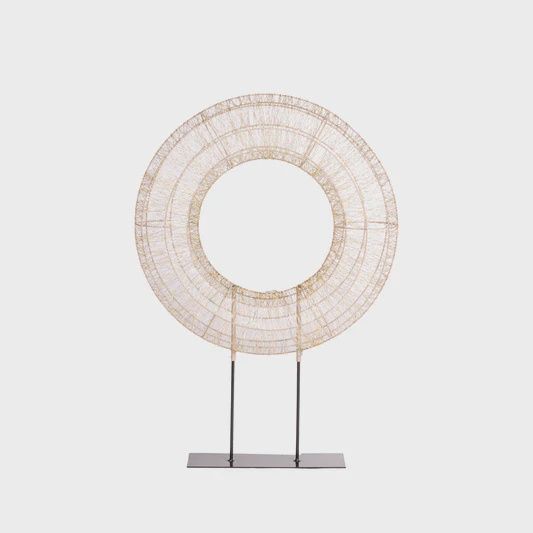100 CM LED ILLUMINATED WREATH ON STAND