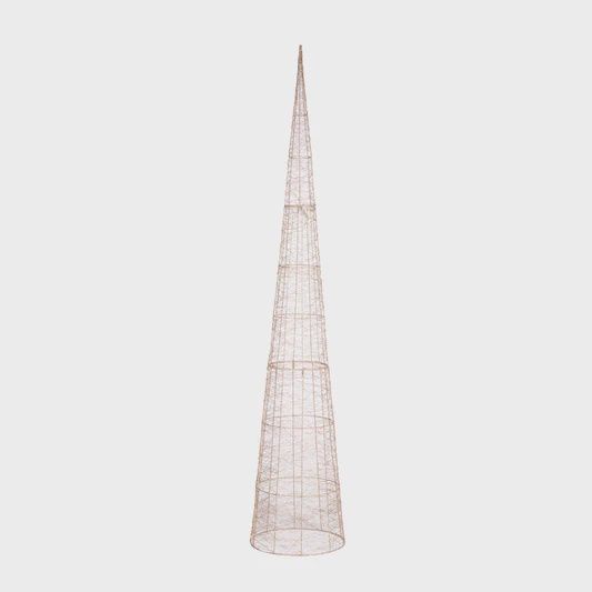 210 CM LED ILLUMINATED CONE TREE