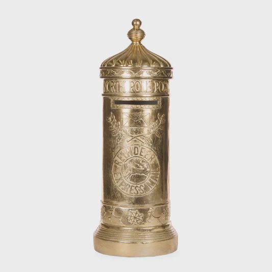 77 CM GILDED SANTA MAILBOX