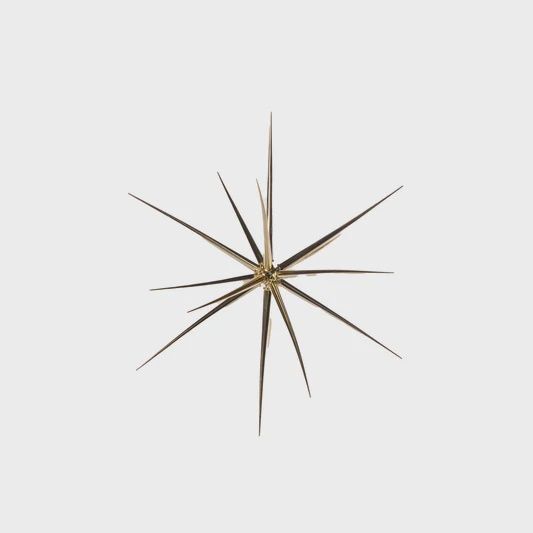 SMALL METALLIC GOLD STARBURST ORNAMENT