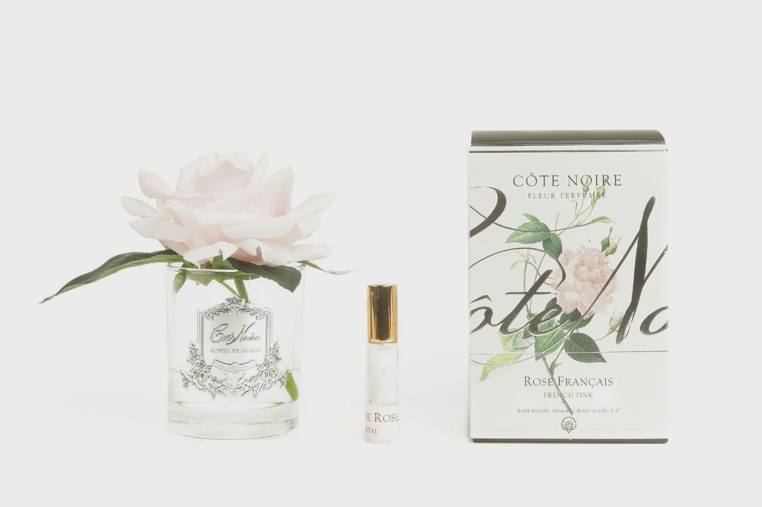 Perfumed Natural Touch Single Rose - Clear - French Pink