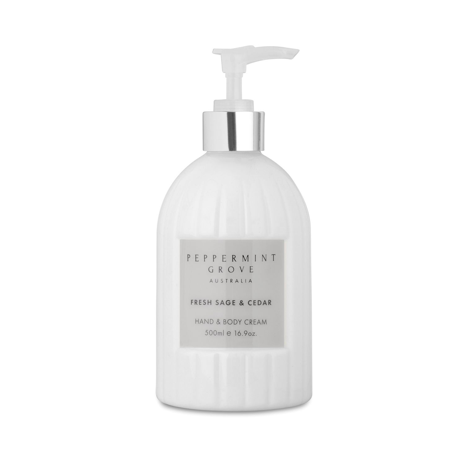 PGA Hand &amp; Body Cream 500ml - Fresh Sage &amp; Cedar