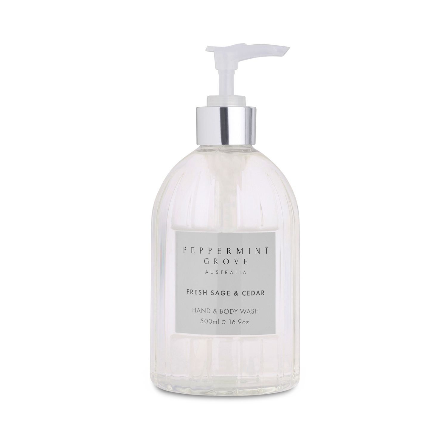 PGA Hand &amp; Body Wash 500ml - Fresh Sage &amp; Cedar