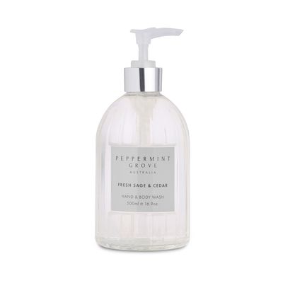 PGA Hand &amp; Body Wash 500ml - Fresh Sage &amp; Cedar