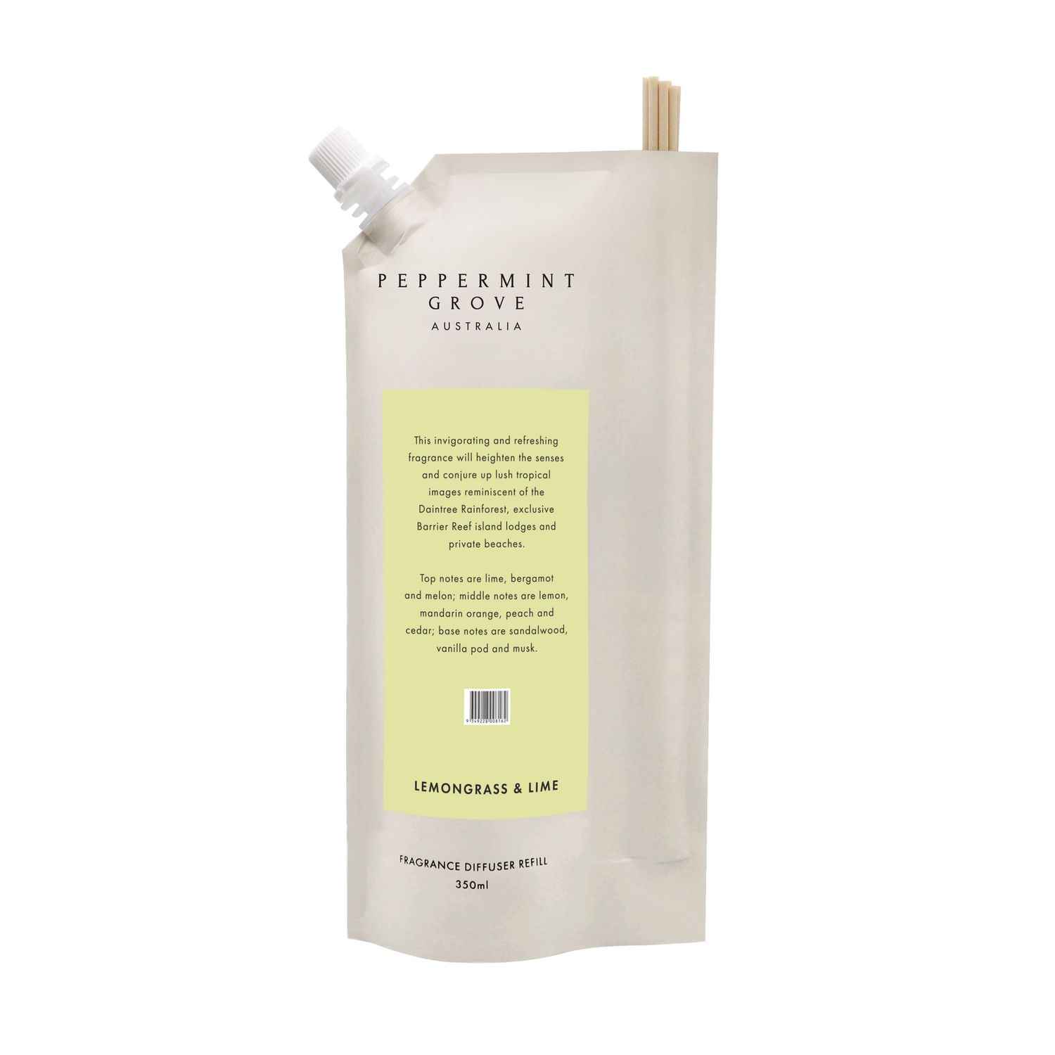 PGA DIFFUSER REFILL 500ML - LEMONGRASS LIME