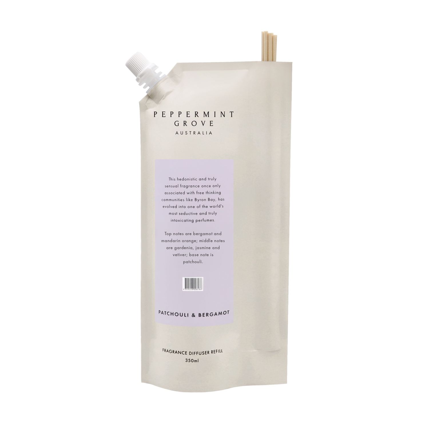 PGA DIFFUSER REFILL 500ML - PATCHOULI &amp; BERGAMOT
