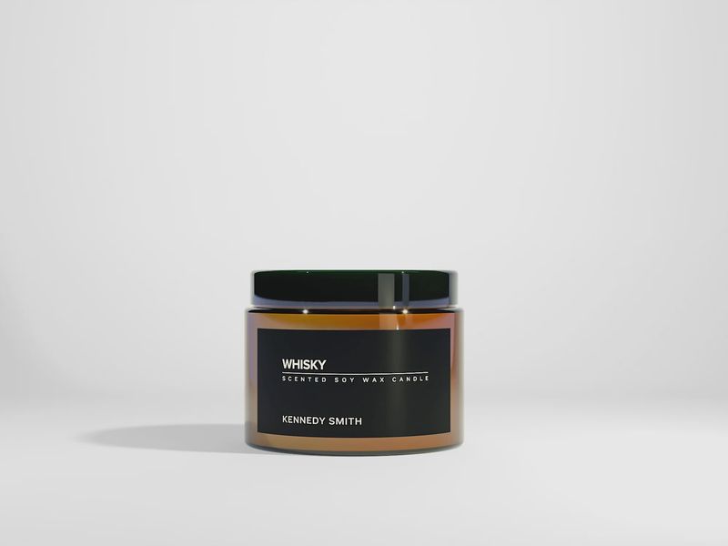 whisky Lge Candle