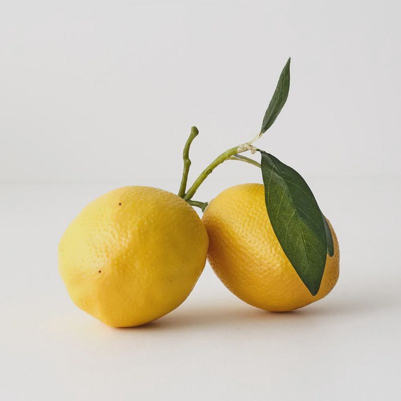 Fruit Lemon Cluster w/leaf	Yellow	15cml