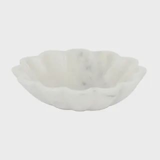 Flor Marble Bowl 20x20x5cm White