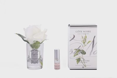 Perfumed Natural Touch Rose Bud - Clear - White
