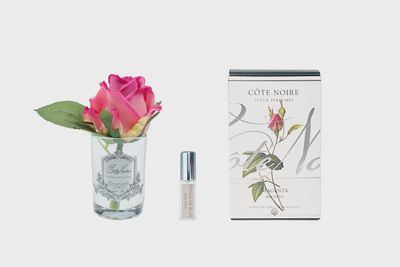 Perfumed Natural Touch Rose Bud -Clear - Magenta