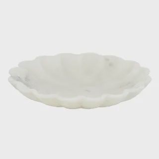 Flor Marble Bowl 30x30x5cm White
