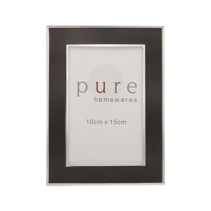 BLAMEY CHARCOAL SILVER FRAME 15 X 10 SML