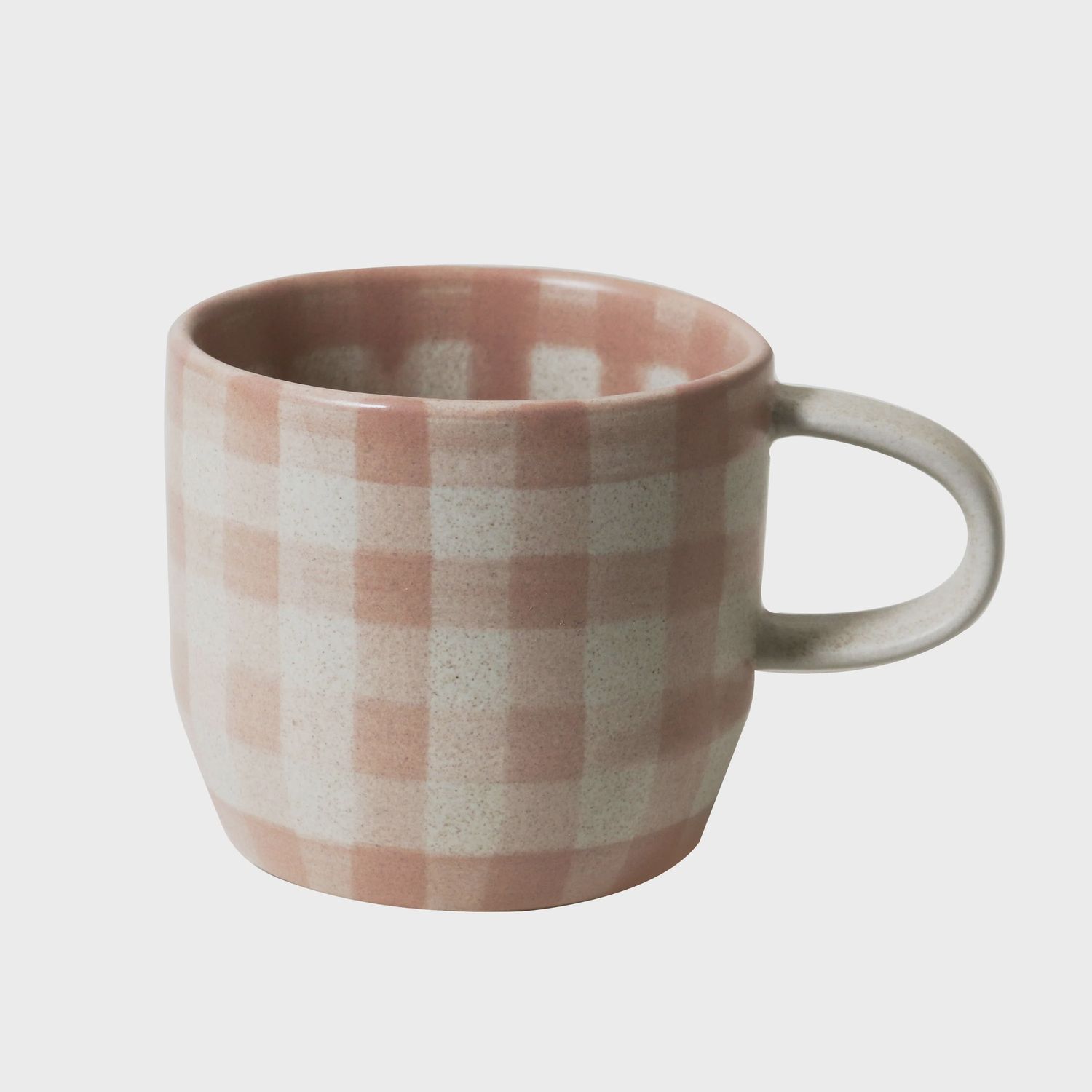 MUG SINGLE - SOFT TERRACOTTA CHECK CAT'S PYJAMAS