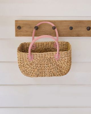 BASKET - ROSIE SUEDE HANDLE HARVEST - Large