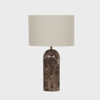Lucia Marble Table Lamp 30x50cm Brn/Nat