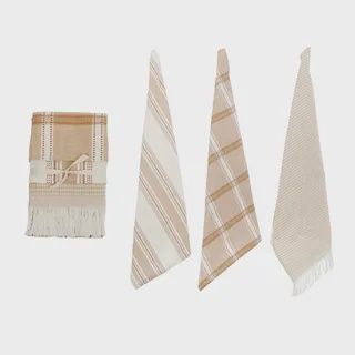 Maye S/3 Cotton Tea Towels 50x70cm Terra