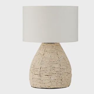 Perline Wood Bead Table Lamp 40x60cm Nat
