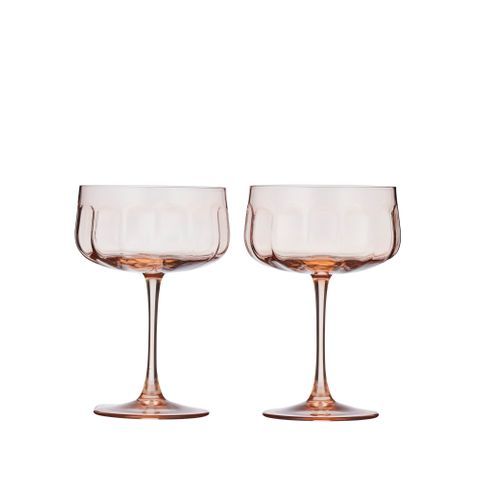 Studio S/2 Glass Coupe 11x16cm Peach