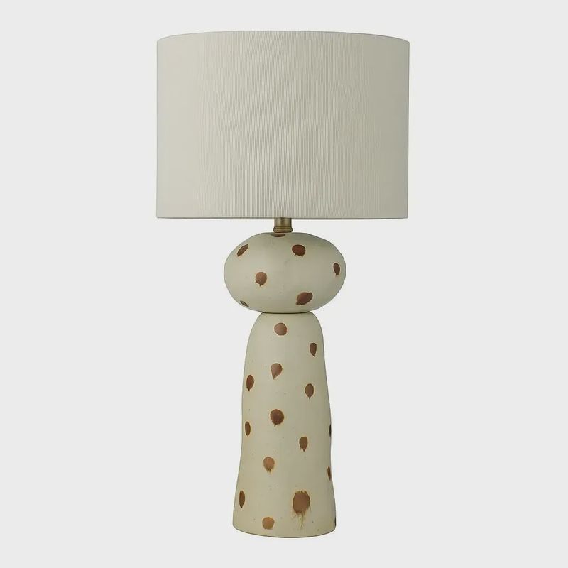 Manning Ceramic Lamp 28x56cm Ivory/Tan
