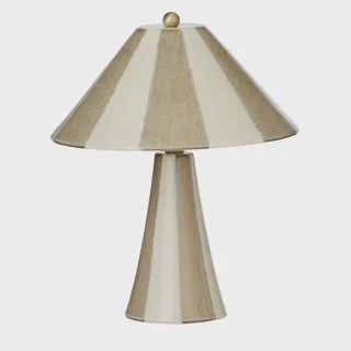 Athol Ceramic Lamp 29x35cm Grey/Ivory