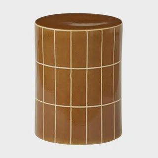 Boyd Ceramic Tile Stool 33x44cm Tan