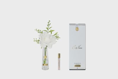 Summer Rose - White - Gold Badge