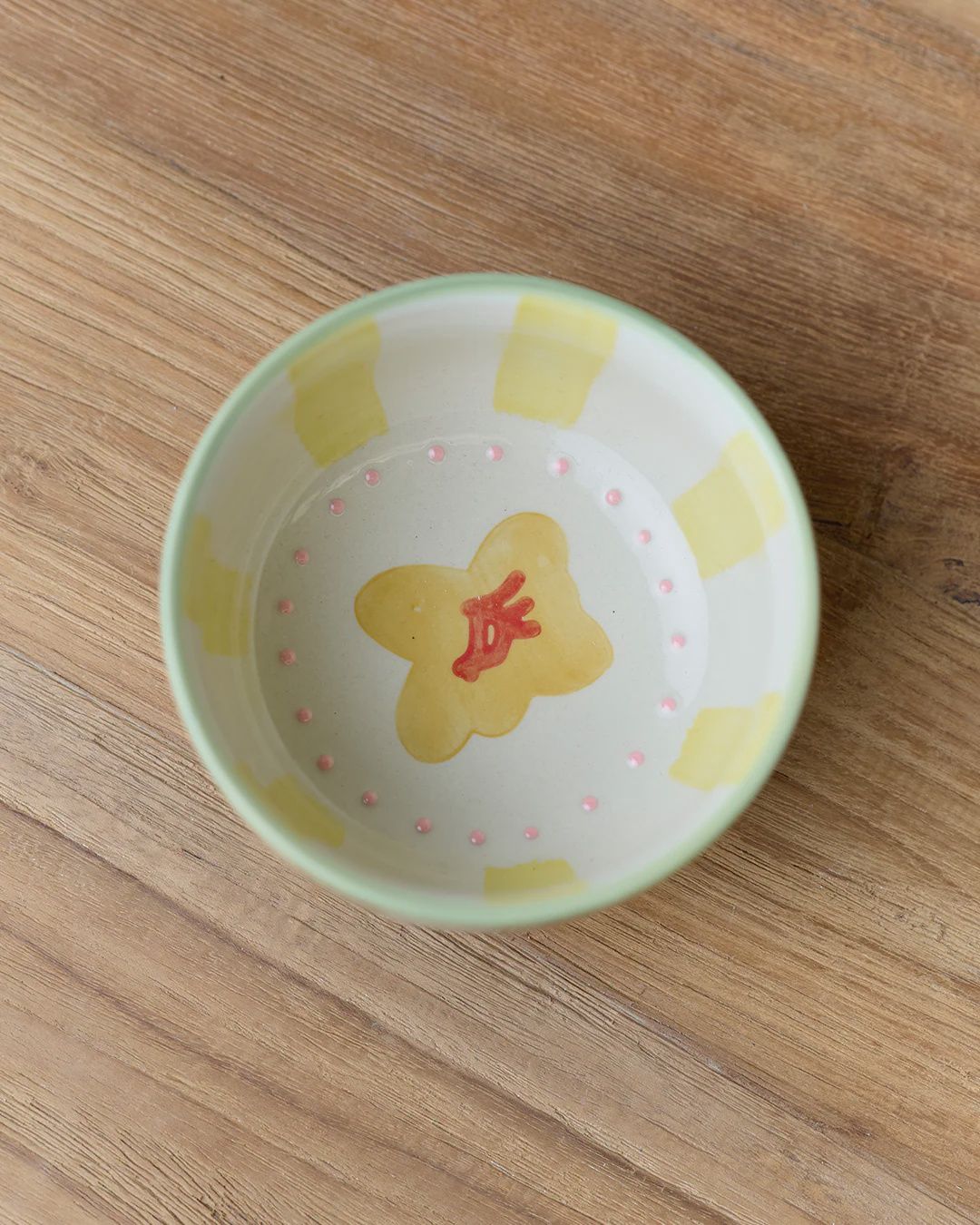 CONDIMENT BOWL 11.5cm x 6.5cm - JUNE'S GARDEN YELLOW BUSH PEA