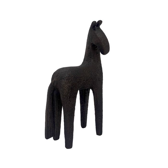TONTO RESIN HORSE BLACK SMALL