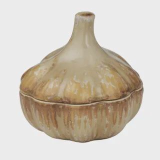 Matera Ceramic Garlic Jar 10x10x10.5cm