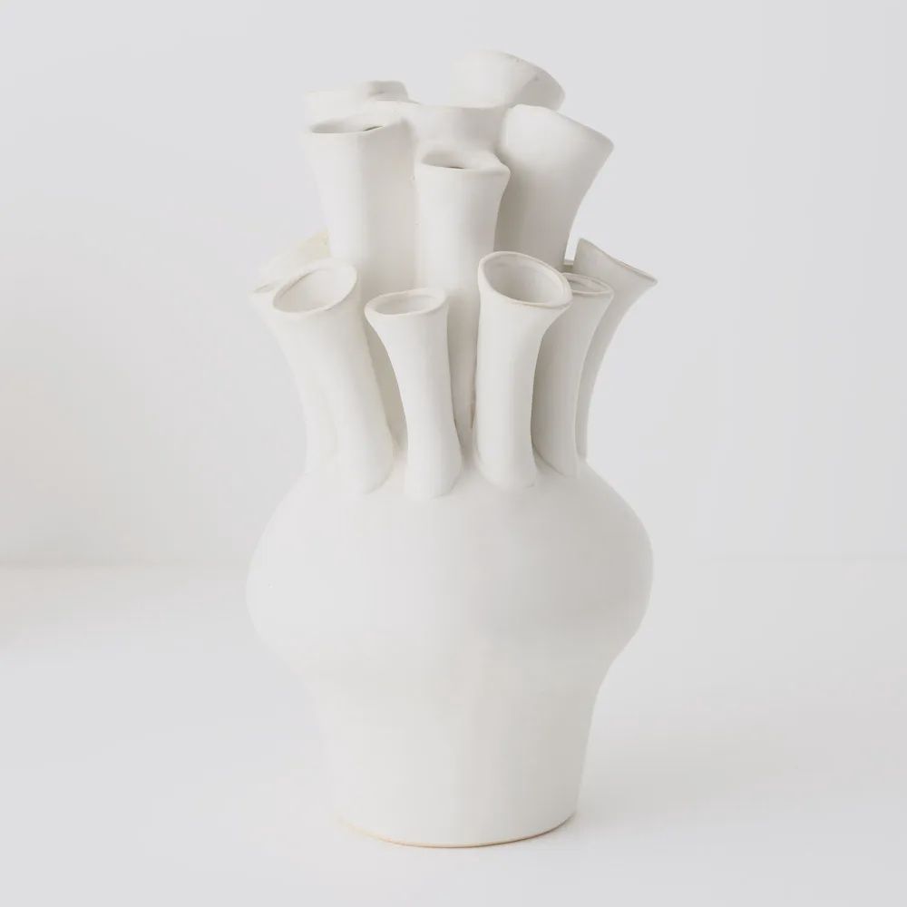 Elea Vase White 22cml x 21cmw x 40cmh