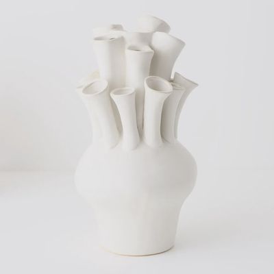 Elea Vase White 22cml x 21cmw x 40cmh