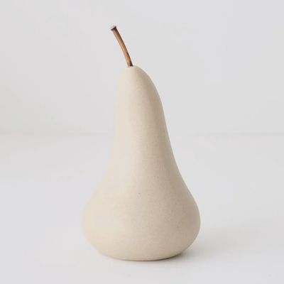 The Elvi Pear - Putty 17cmh x 9cmd