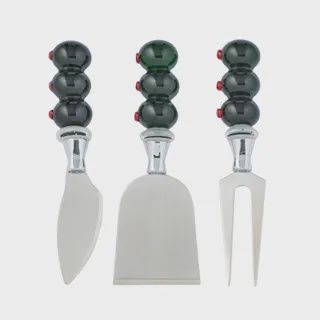 Olive S/3 S/Steel Cheese Knives 17cm