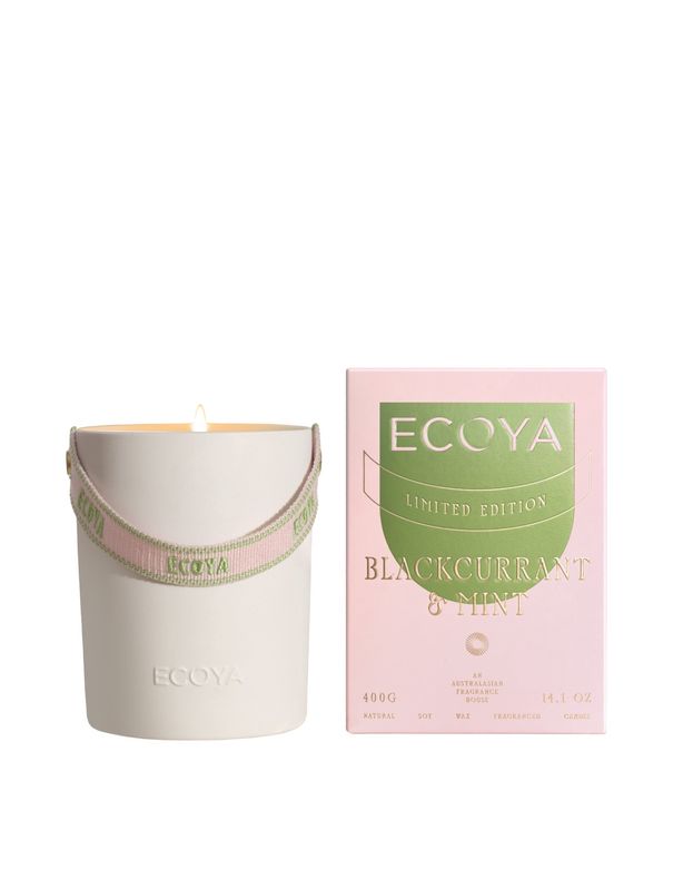 High Summer 2026 - 400g Ceramic Candle - Blackcurrant &amp; Mint