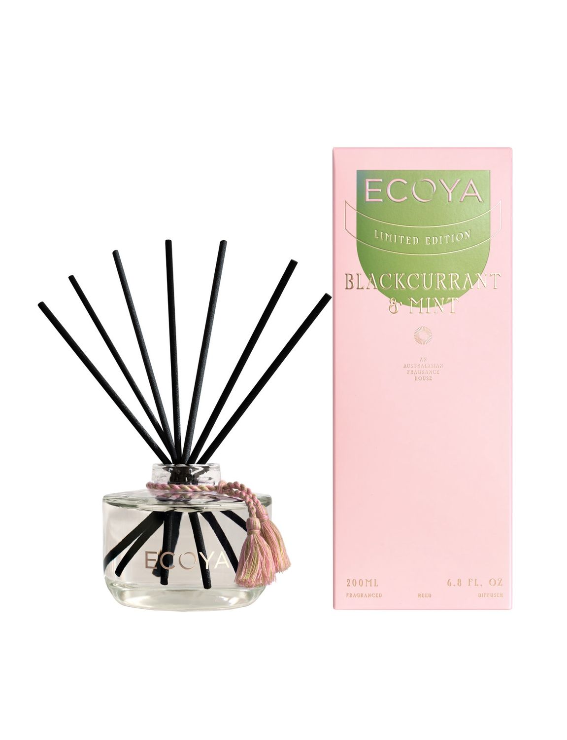 High Summer 2026 - 200ml Reed Diffuser - Blackcurrant &amp; Mint