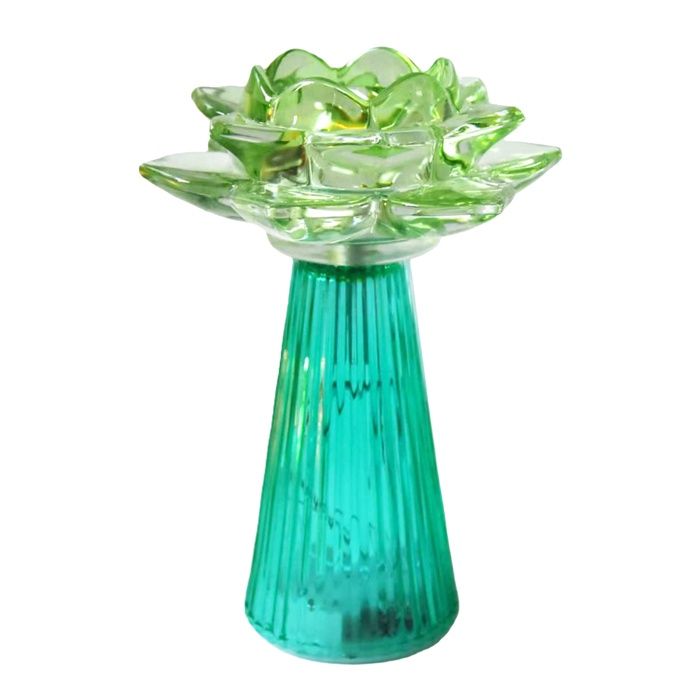 Leila LED Floral Lamp Green Large Battery