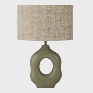 Acre Resin Table Lamp 36x23x57cm Grn/Nat