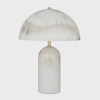 Milano Marble/Resin Lamp 30x33cm White