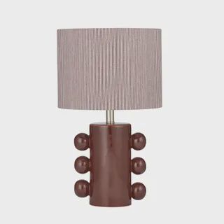 Arizona Ceramic Lamp 25x43cm Brn/Ivory