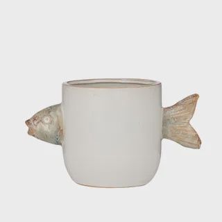 Pescado Ceramic Pot 23x13x13.5cm Mint*